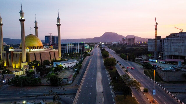 Aerial view of Abuja city and residential development