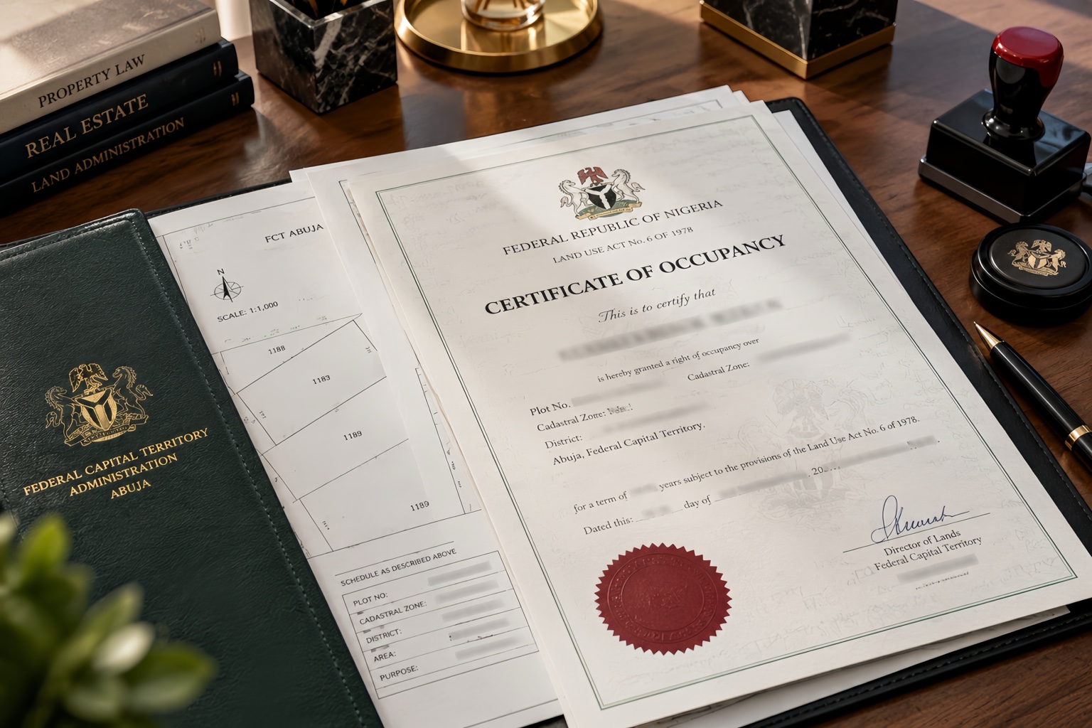 Certificate of Occupancy and property documents